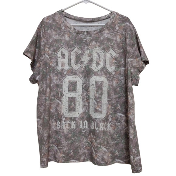 AC/DC | Shirts | Ac Dc T Shirt Mens 3x Green Pink Tie Dyed Graphic ...